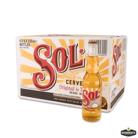 Sol Bier Doos Flessen Bestel Sol Eenvoudig Online