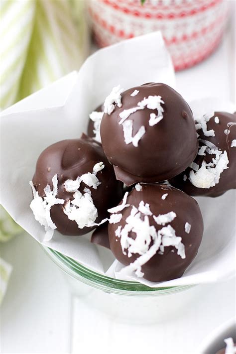 Dark Chocolate Coconut Truffles Nourish And Fete