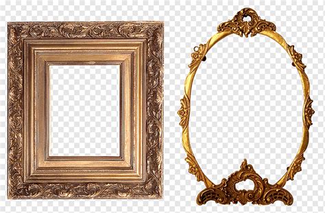 Frame Carved Gold Baguette Filigreed Ornament Decorative