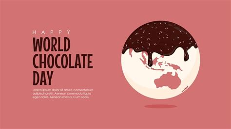 Premium Vector Happy World Chocolate Day Banner Template