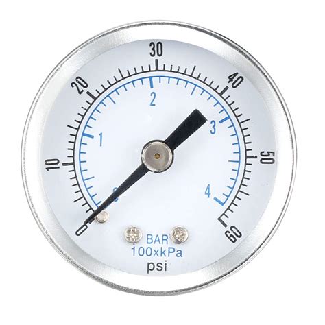 Uxcell Back Mount Pressure Gauge 0 60 Psikpa Dual Scale