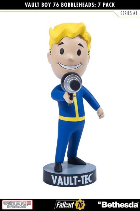 Vault Boys Pack 7 Figurines Bobble Heads Fallout 76 Serie 1 Bobble