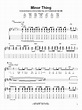 Minor Thing Sheet Music | Red Hot Chili Peppers | Guitar Tab