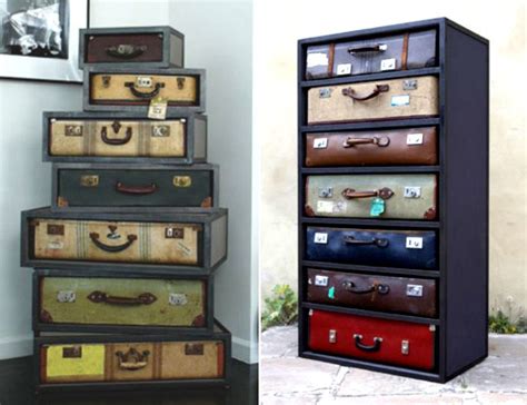 Dressers Made Of Vintage Suitcases Designs And Ideas On Dornob