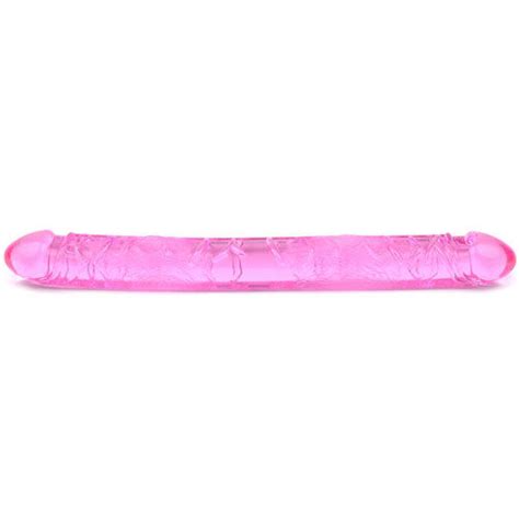 Huge Double Ended Dildo Realistic Dong Large Thick Girth Cock Dp Pink