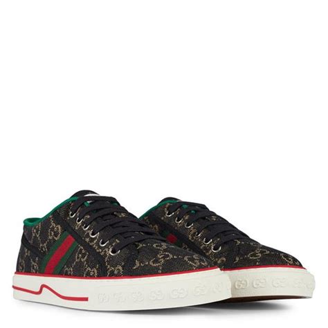 Gucci Tennis 1977 Webbed Jacquard Sneakers Men Low Trainers