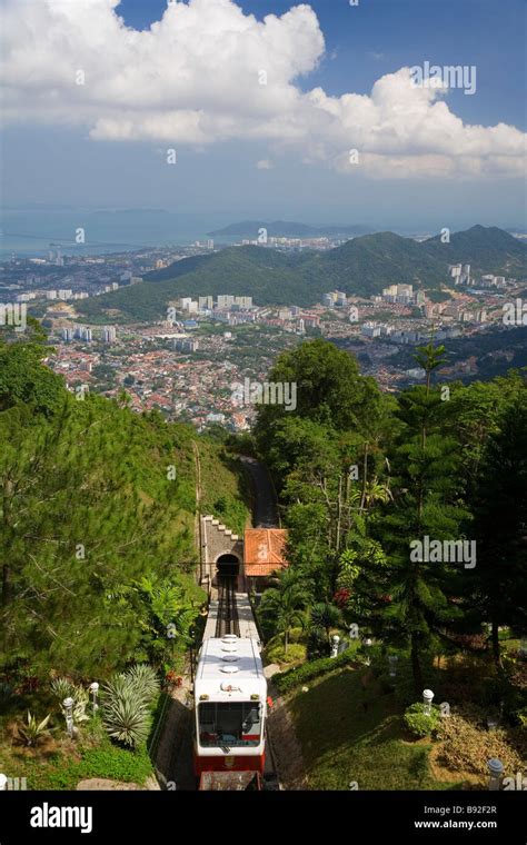 Penang Hill Seilbahn Penang Hill Penang Malaysia Stockfoto Bild