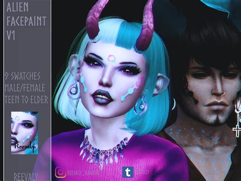 Alien Speckles Recolor By Weepingsimmer Sims 4 Facepa