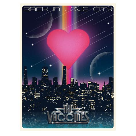 Back In Love City A2 Poster On The Vaccines Official Online Store