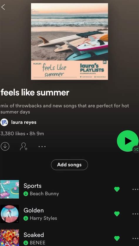 Feels Like Summer Playlist Spotify Music Playlist Radio Playlist Therapy Playlist Breakup