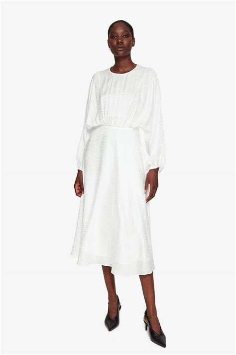 Anine Bing Serena Dress White About Icons