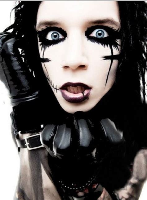 His Eyes His Lips His Makeup His Face Andy Biersack Black