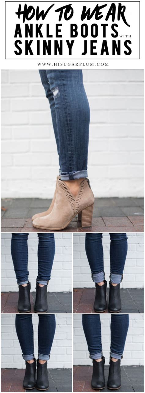 sugarplum style tip how to wear ankle boots with skinny jeans hi sugarplum boots outfit