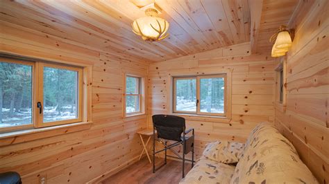 Creating A Log Cabin Ceiling With Woodhavens Log Paneling Woodhaven