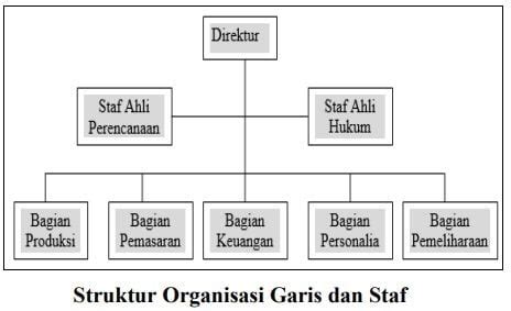 Contoh Struktur Organisasi Garis Dan Staf