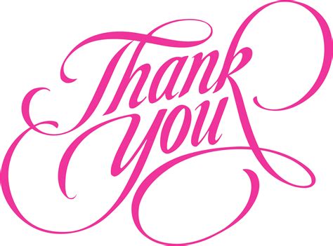Download Hd Thank You Png Script Thank You Calligraphy Transparent