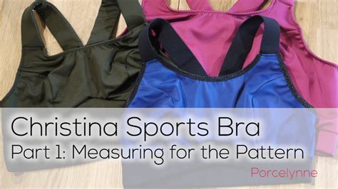 Porcelynne Christina Sports Bra Part Measuring For The Pattern YouTube