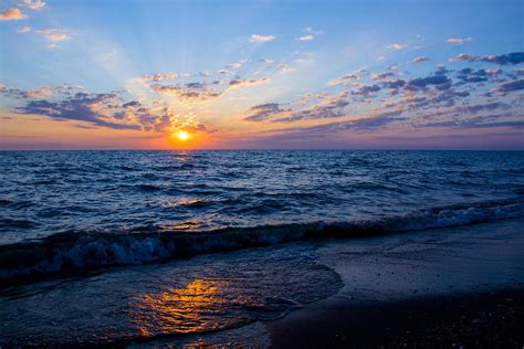 Sunrise Lake Michigan August 10th 2013 002 Photograph By Michael Bennett