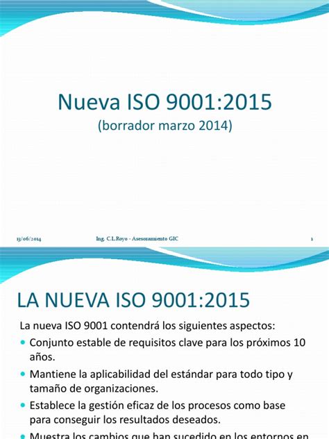 Pdf La Nueva Iso 90012015 Dokumentips