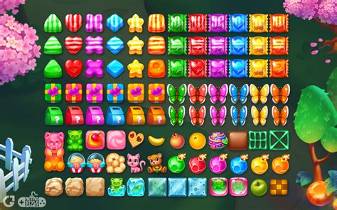 Creating Candy Crush Stylized Games Match 3 Game Art And Icons