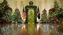 Melania Trump unveils White House Christmas decorations for the last ...