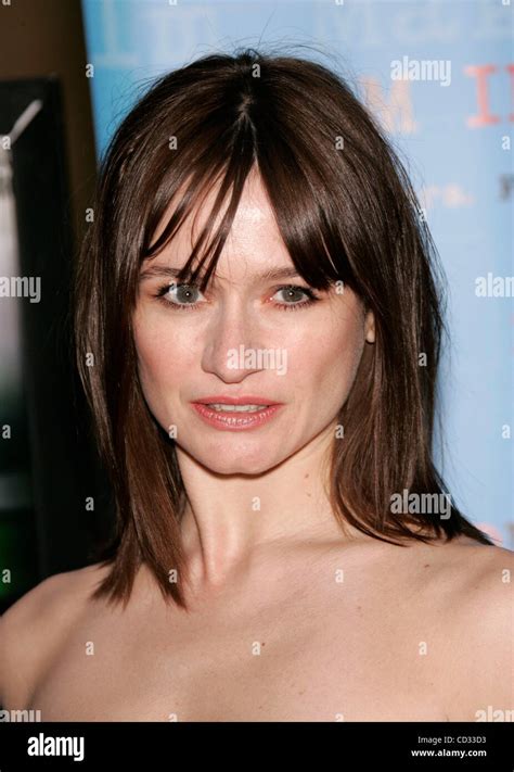 Apr 7 2008 Hollywood California Usa Actress Emily Mortimer Arriving At The Redbelt Los