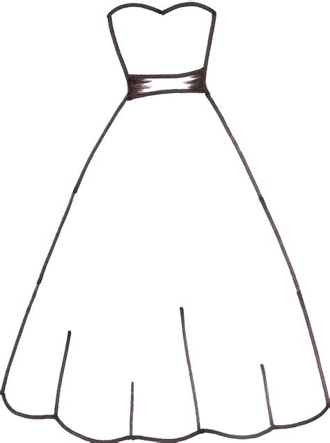 Wedding Dress Coloring Pages At Free