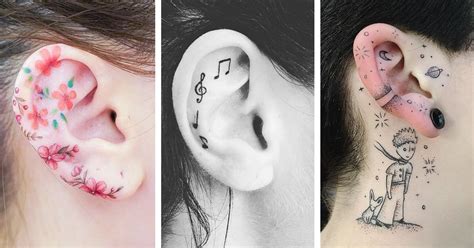 20 Ear Tattoo Ideas That Are More Fun Than Wearing Earrings