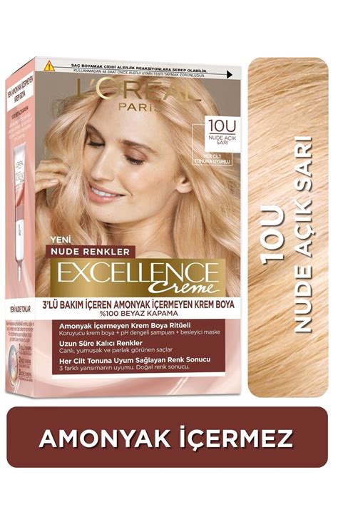 l oreal paris excellence creme nude renkler saç boyası u nude açık My