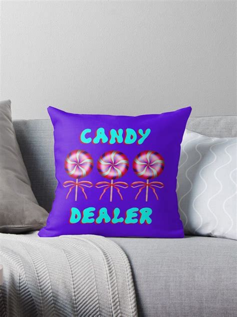 Candy Dealer Funny Quote Colorful Delicious Yummy Round Lollipops