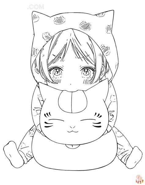 Anime Cat Coloring Pages Fun And Free Printable Pages For Kids