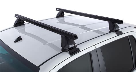 Rhino Hd Black 2 Bar Roof Rack For Toyota Hilux 4dr Ute Double Cab 10