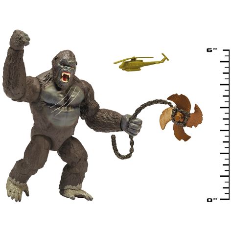 Monsterverse Kong Skull Island 15cm Ferocious Kong With Helicopter