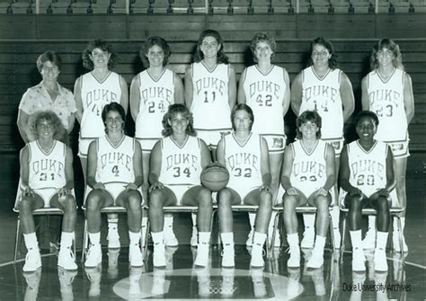 Womens Basketball Team 1984 1985 Repository Duke Univer Flickr