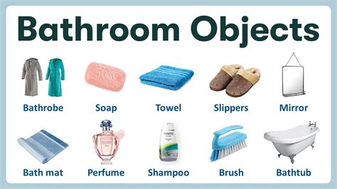 Bathroom Objects In English List Of Bathroom Objects With