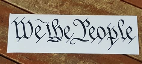 We The People Vinyl Sticker Decal Army Surplus Warehouse Inc