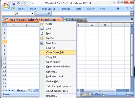 Tabs For Excel Open Multiple Workbooks In A Tabbed Window