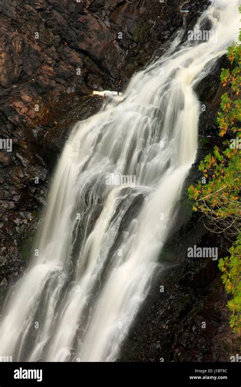 Big Manitou Falls Pattison State Park Wisconsin Stock Photo Alamy