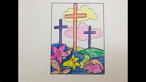 Faith In God Simple Way To Draw The Jesus Drawing Cross God Youtube