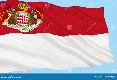 Flag Of Monaco Stock Photo Image Of Country France 123403554