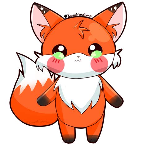 Cute Fox By Kawaiicreationss On Deviantart