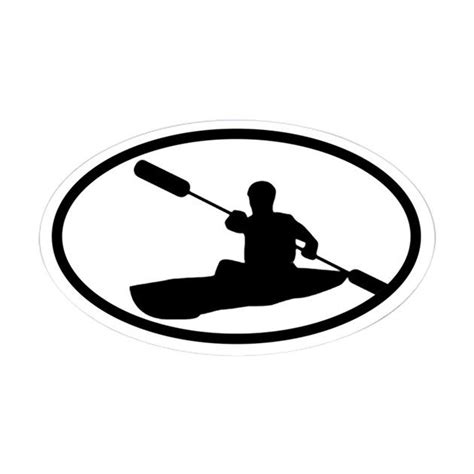 Kayak4 Sticker Oval Kayaker Oval Sticker By A To Z Originals