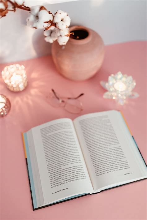 HD Wallpaper Open Book On A Pink Background Reading Glasses