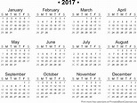 Free Printable Calendars 2017