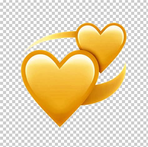 Heart Emoji Yellow Love M 095 Png Clipart Computer Computer