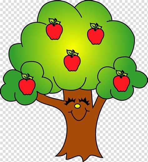 Trees And Apples Illustration Apple Tree Fruit Tree Transparent