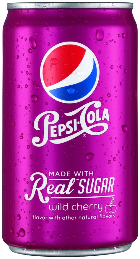 Pepsi Made With Real Sugar Wild Cherry 75 Fl Oz Mini Cans 24 Pack