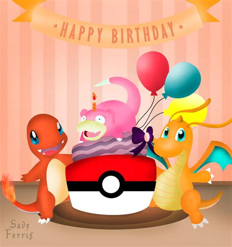 Pokemon Happy Birthday By Saveferris22 On Deviantart