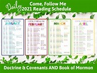 Printable Come Follow Me 2023 Daily Reading Schedule | Daily reading ...