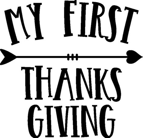 My First Thanksgiving Svg Digital Download Svg File Png Etsy